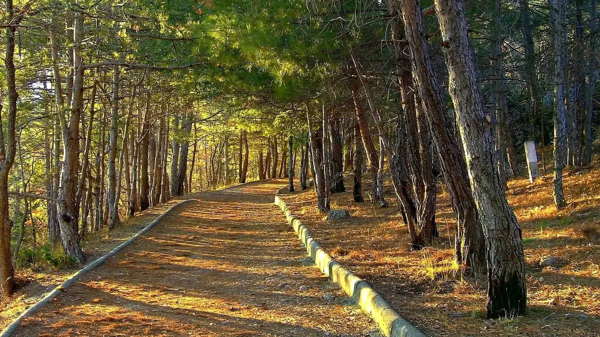 Живописные скалы и горы вдоль маршрута Солнечной тропы